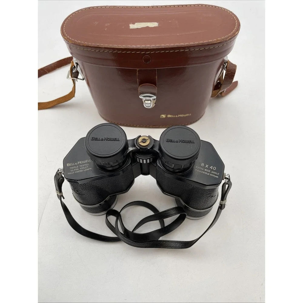 Bell &Howell Hunting Binoculars 8 x 40 Extra Wide Angle 510ft At 1000 Yards+Case